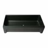 Alfi Brand 36 inch Black Matte Above Mount Fireclay Bathroom Trough Sink AB36TRBM